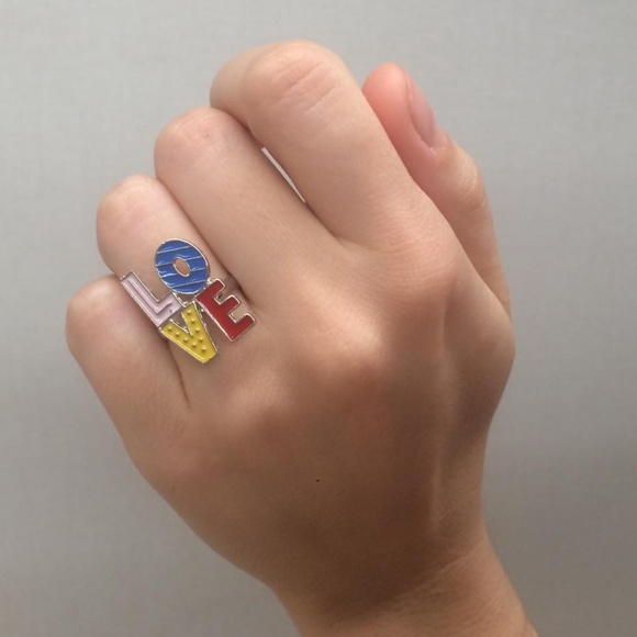 Jewelry - PRICE DROP! NEW Rainbow L.O.V.E. Ring (Adjustable)